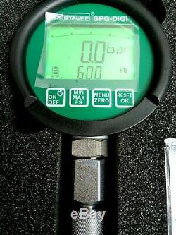 DIGITAL PRESSURE TEST KIT STAUFF GERMANY 0-600 BAR (0-8800 PSI) C/W 2m TEST HOSE