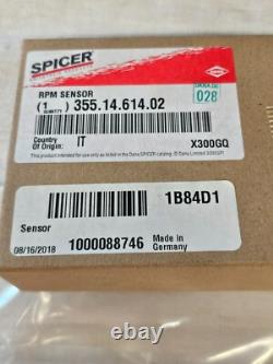 Dana Spicer 355.14.614.02 Rpm Speed Sensor Wacker Neuson 1000088746 Part DW DV