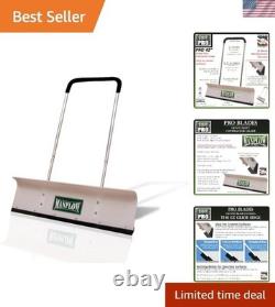 Durable 42 Aluminum Handle Snow Pusher with EZ Glide Edge Made in the USA