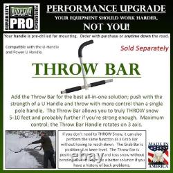 Durable 42 Aluminum Handle Snow Pusher with EZ Glide Edge Made in the USA