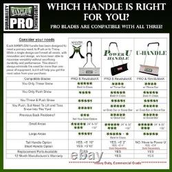 Durable 42 Aluminum Handle Snow Pusher with EZ Glide Edge Made in the USA