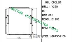 E120B E110B OIL COOLER FITS Caterpillar CAT D320-00725 S4KT, 099-4702 5i-7427