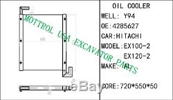 Ex120-3 Ex100-3 Ex120-2 Ex100-2 Ex100m-3 Oil Cooler 4285627, By Fedex Express