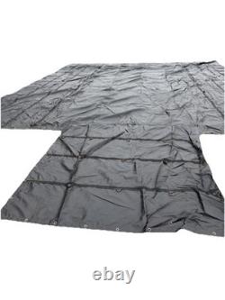 FLATBED HEAVY DUTY 18oz BLACK LUMBER TARP 24 X 30 AURORA UTILITY TARPHAUS 6 DROP