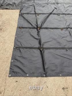 FLATBED HEAVY DUTY 18oz BLACK LUMBER TARP 24 X 30 AURORA UTILITY TARPHAUS 6 DROP