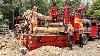 Fastest Automatic Firewood Processing Machine Dangerous Big Chainsaw Cutting Tree Machines 3