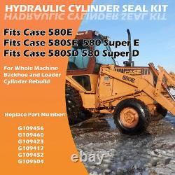 For Case 580E 580SE 580SD Backhoe Whole Machine Hydraulic Cylinder Seal Kit