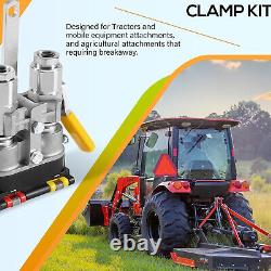 For Pioneer 9500-4 Hydraulic Break-Away Coupler Kit Agricultural Tractor Clamp