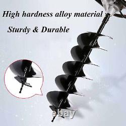 Gas Powered Earth Auger Post Hole Digger 52cc Digging Machine with 2 Drill Bits