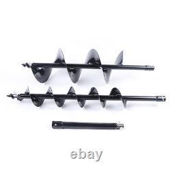 Gas Powered Earth Auger Post Hole Digger Borer Fence Ground +2 Drill Bits 52CC