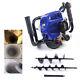 Gas Powered Post Hole Digger with 4 8Auger Bits Power Engine Motor 52CC 2-stroke