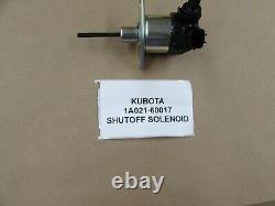 Genuine Kubota Fuel Solenoid 1A021-60017 V2003, V2203, V2403, D1503, D1703