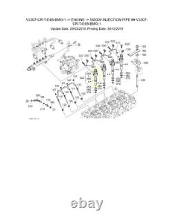 Genuine OEM Kubota Injector Asm 1J770-53074 V3307 Tier 4 Engine