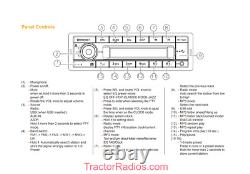 HD ISO 24V 1DIN Stereo Radio Tractor Excavator Digger Truck Bus Import Bluetooth