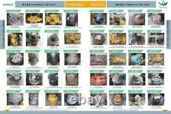 HMGF68 HMGF57 Motor Repair Parts Fits For Hitachi ZX350-3 ZX330-3 Deere 330 350
