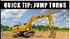How To Do An Excavator Jump Turn Quick Tips Excavator Training