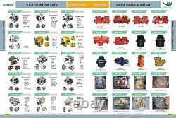 Hpv091 Rotor, Piston, Shaft Center, Valve Plate, Seal Pump Kit For John Deere 490e