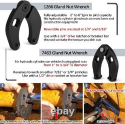 Hydraulic Cylinder Repair Tool Kit for skid steers, loaders, backhoes, etc 17PCS