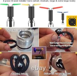Hydraulic Cylinder Repair Tool Set For Skid Steers Loaders Backhoes Seal Puller