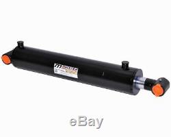Hydraulic Cylinder Welded Double Acting 4 Bore 36 Stroke Cross Tube 4x36 NEW