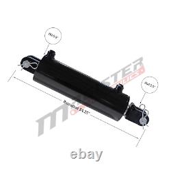 Hydraulic Cylinder Welded Double Acting 5 Bore 12 Stroke Clevis End 5x12 NEW