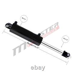 Hydraulic Cylinder Welded Double Acting 5 Bore 12 Stroke Clevis End 5x12 NEW