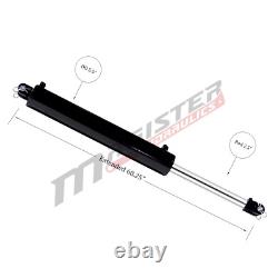 Hydraulic Cylinder Welded Double Acting 5 Bore 24 Stroke Clevis End 5x24 NEW