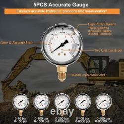 Hydraulic Pressure Test Kit For Caterpillar, Case, John Deere, Bobcat, Komatsu