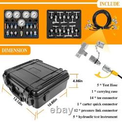 Hydraulic Pressure Test Kit For Caterpillar, Case, John Deere, Bobcat, Komatsu