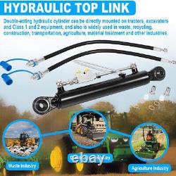 Hydraulic Top Link Cat. 1-1 with Locking Block 20 7/8 31 7/8 with 2 x Hose