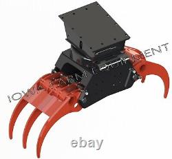 IFE 5T55, 55 5-Tine Bypass Log Grapple, Scrap & Stone Grapple withRigid Rotator