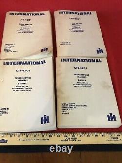 International CTS-4201 S-Series Complete Service Manual Repair Set 4 Volumes