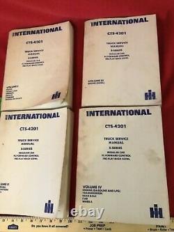 International CTS-4201 S-Series Complete Service Manual Repair Set 4 Volumes