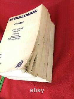 International CTS-4201 S-Series Complete Service Manual Repair Set 4 Volumes