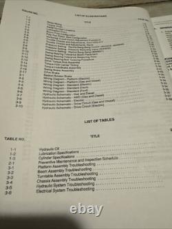 JLG 34HA Boom Lift Service Maintenance Manual Book Shop Catalog Repair OEM COPY