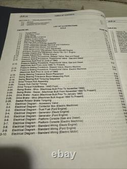 JLG 45HA Boom Lift Service Maintenance Manual Book Shop Catalog Repair OEM COPY