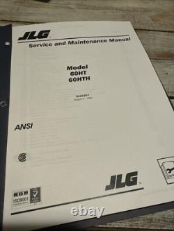 JLG 60HT Boom Lift Service Maintenance Manual Book Shop Catalog Repair OEM COPY