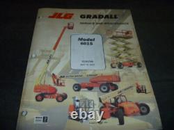 JLG Gradall 601S Boom Lift Shop Service Repair Owner Operator Maintenance Manual