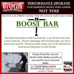 MANPLOW RevolutionX Snow Pusher with U Handle (40 Inch) U-Handle 40