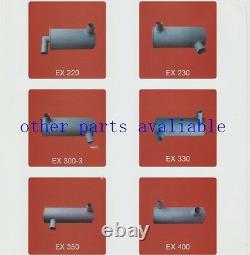 Muffler With U Bolt, Clamp Fits Hitachi Ex200-2 Ex200lc-2 Ex200-3 Engine 6bd1