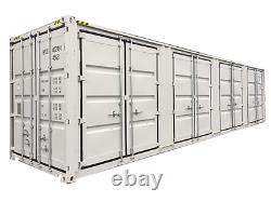 Open Side-40ft High Cube Shipping Container with 4 Side Doors-New