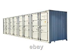 Open Side-40ft High Cube Shipping Container with 4 Side Doors-New