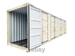 Open Side-40ft High Cube Shipping Container with 4 Side Doors-New