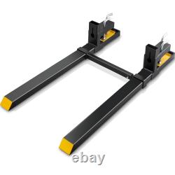 Pallet Forks, 4000 lbs Clamp on Pallet Forks, Loader Bucket
