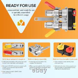 Pioneer 9500-4 Hydraulic Break-Away Coupler Kit Agricultural Tractor Clamp 1/2