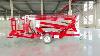 Red Towable Boom Lift Youtubesearch Automobile Boomlift Heavyequipment Excavator Lifting