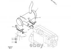 SA1114-00101, SA111400101 MUFFLER silencer AS FITS FOR SAMSUNG SE240LC-3