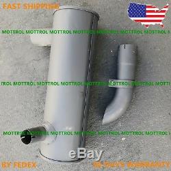 Sk230-6e Sk250-6e Sk250-6 Muffler As With Clamp Fits Kobelco 6d34 Lq12p00016p1