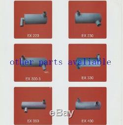 Sk230-6e Sk250-6e Sk250-6 Muffler As With Clamp Fits Kobelco 6d34 Lq12p00016p1