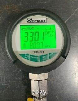 Stauff Digital Pressure Test Kit 0-600 Bar (8820 Psi) 2m Test Hose Plastic Case